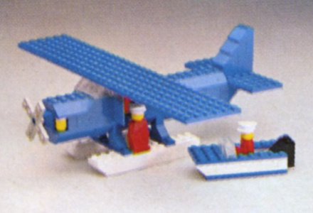 Blue Lego Seaplane 371-3